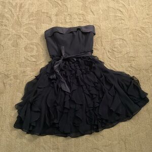 GUC White House Black Market strapless dress, size 2, black